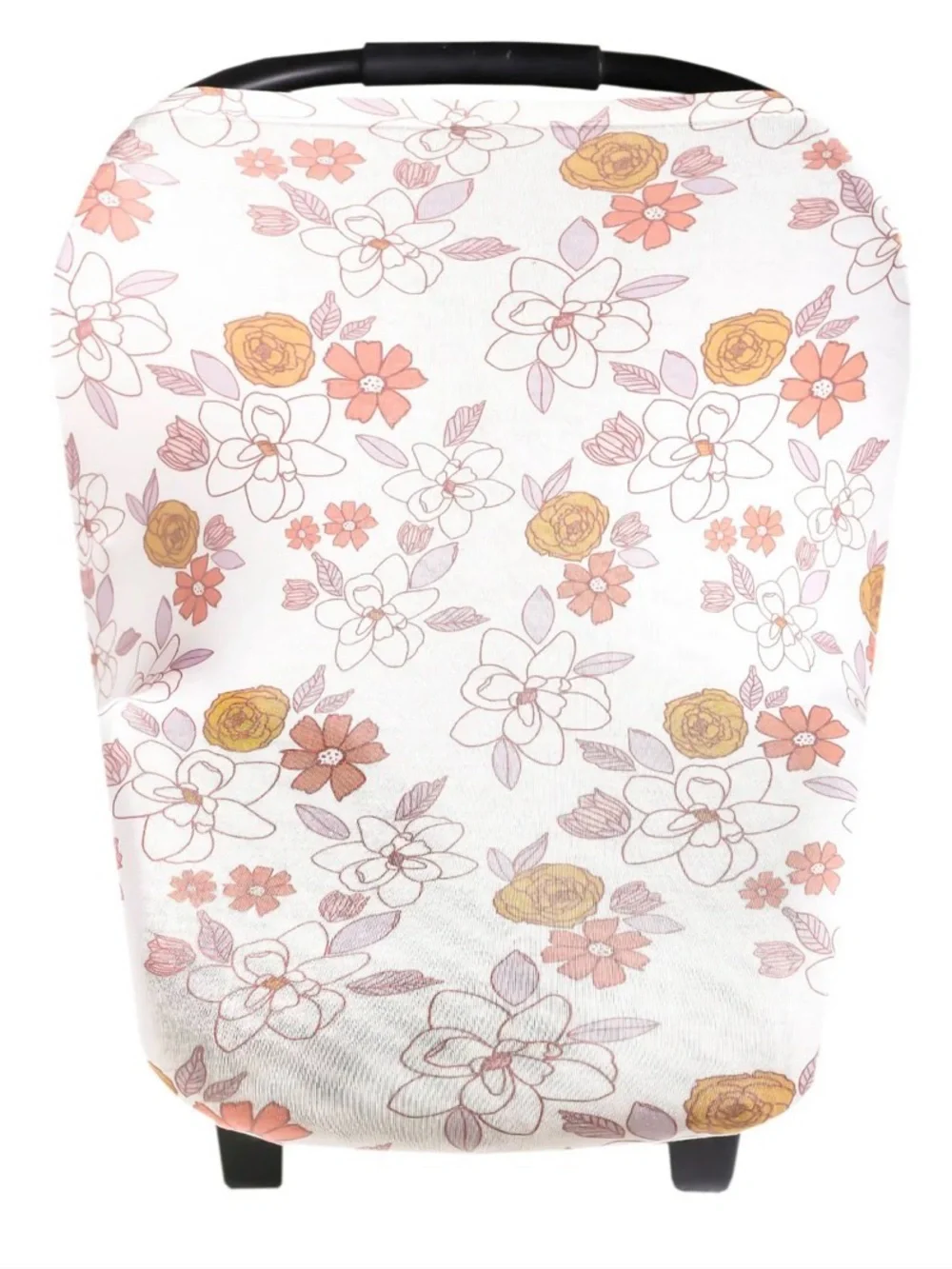 Copper Pearl Ferra Floral Stretch Multi Use 5 in 1 Carseat Nursing Cover